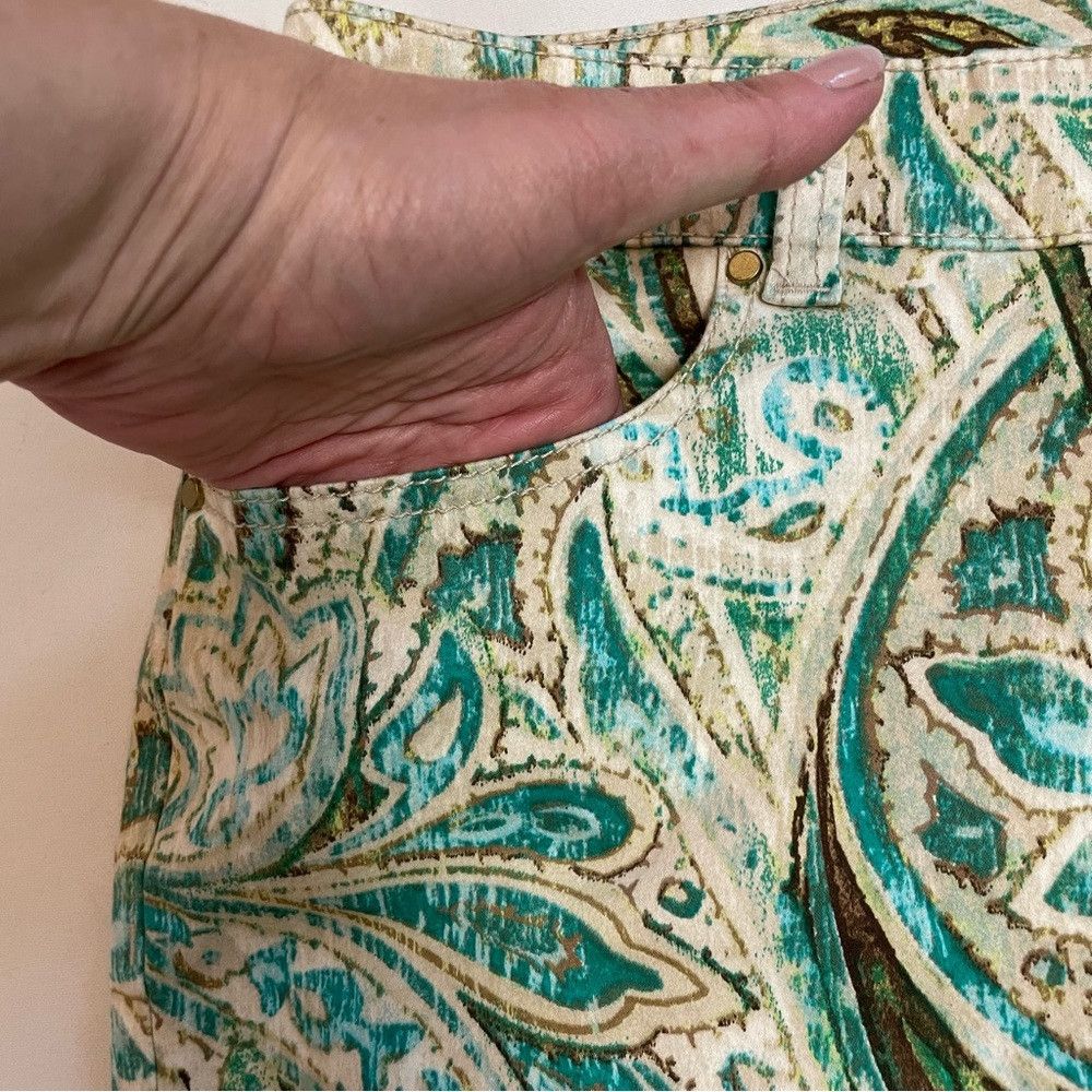 Chicos Chico's Exotic Paisley Skimmer Pants Size 2.5 US L Size 36" / US 14 / IT 50 - 5 Thumbnail