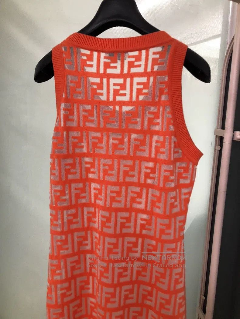 Fendi Fendi All-Print Dress Size XS / US 0-2 / IT 36-38 - 7 Thumbnail