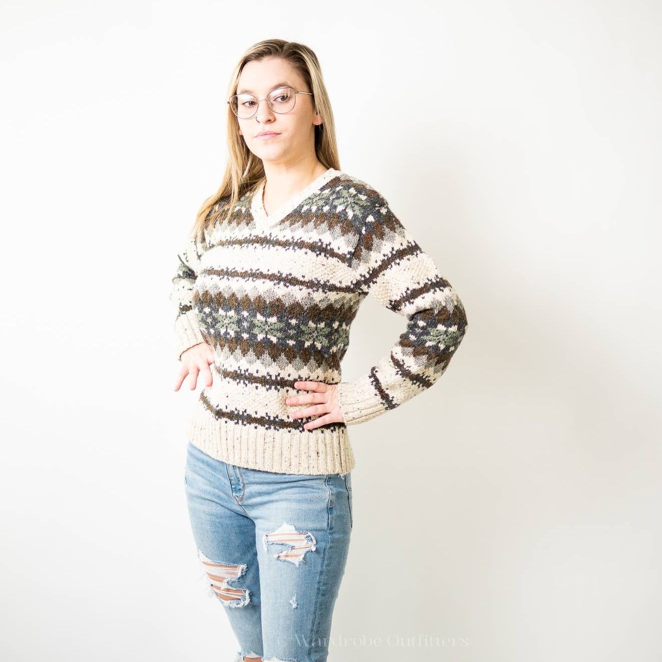 Vintage Vintage 90’s Chunky Knit Reference Point Sweater - S Size S / US 4 / IT 40 - 6 Thumbnail