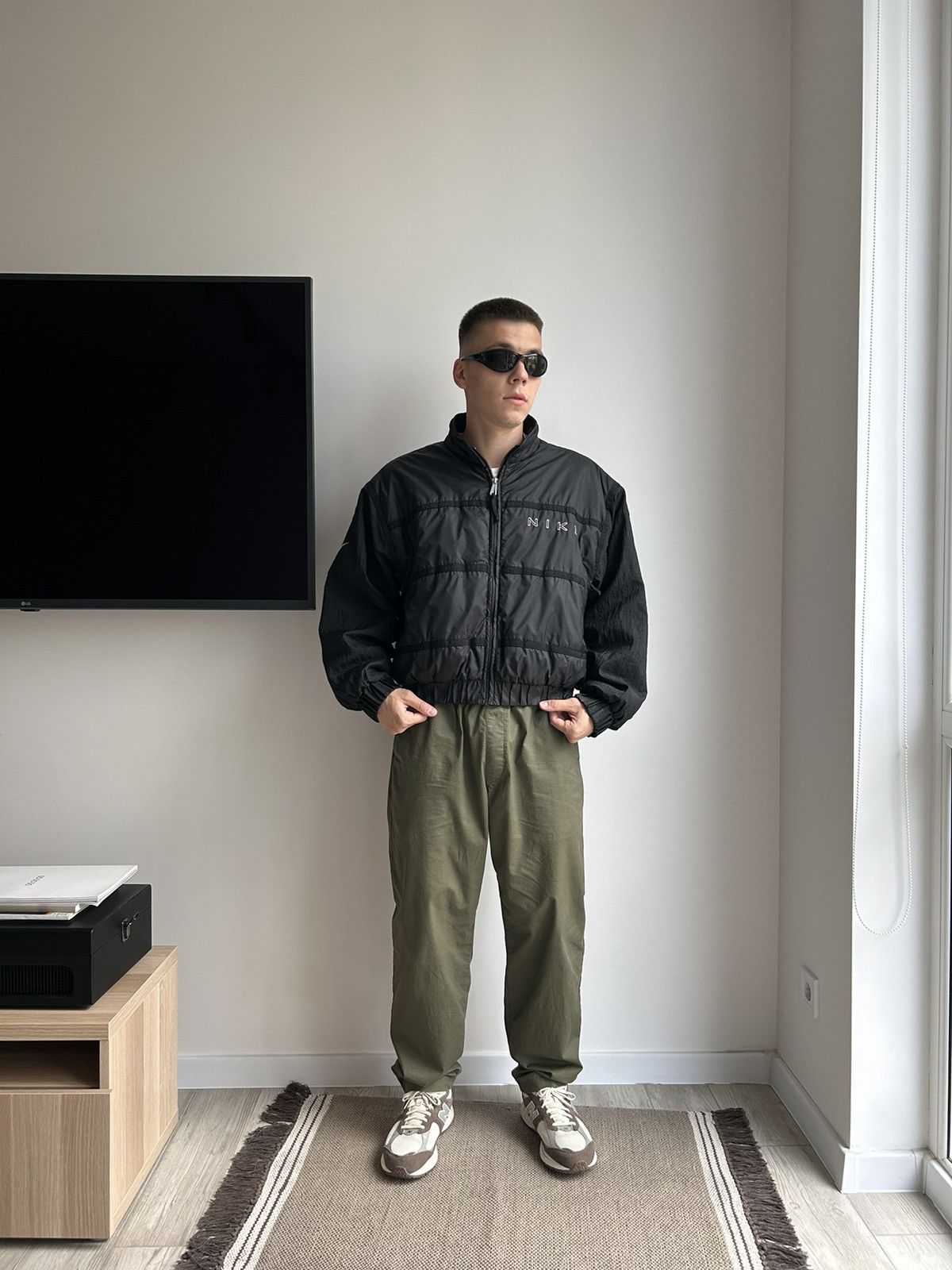 Nike × Vintage Vintage Nike Swoosh Jacket Y2K Size US S / EU 44-46 / 1 - 5 Thumbnail
