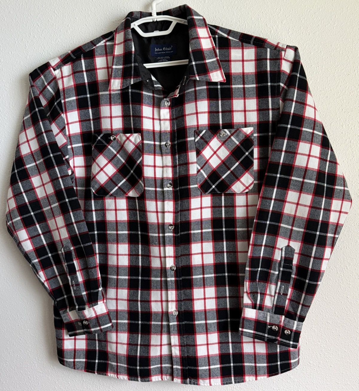 Other Vintage 80s John Blair Plaid Flannel Shirt Mens Large Acryli Size US L / EU 52-54 / 3 - 9 Thumbnail