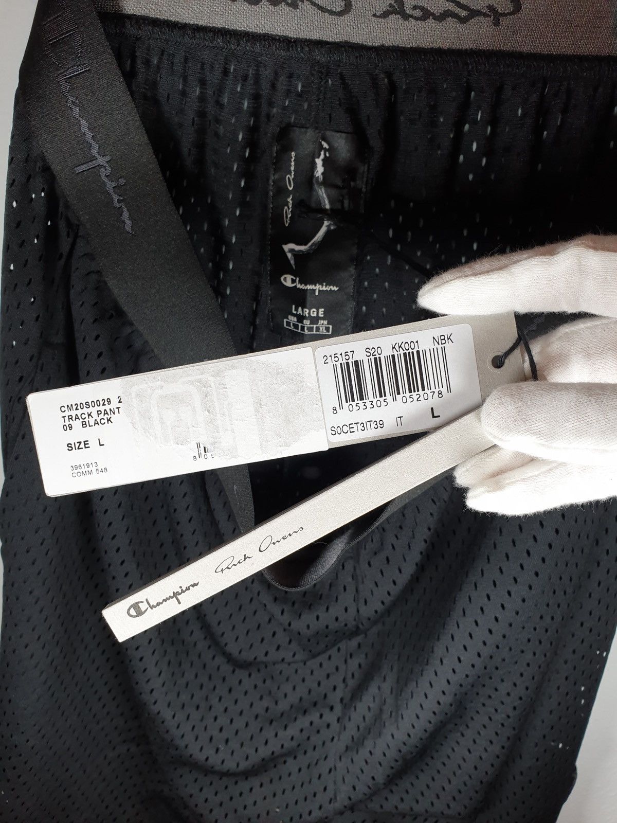 Rick Owens Rick Owens x Champion Reverse Wave Mesh Track Pant Size US 34 / EU 50 - 7 Thumbnail