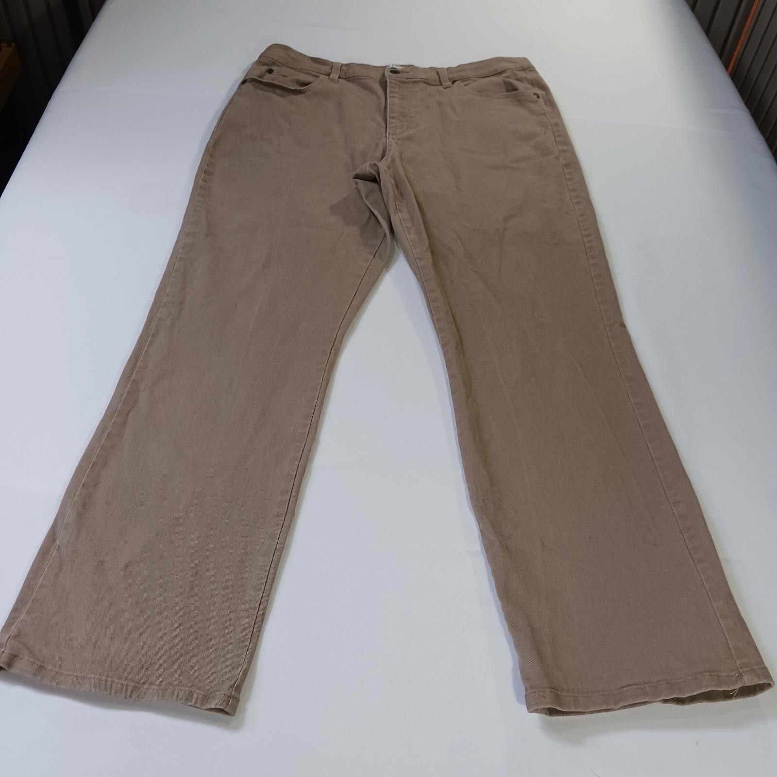 Lee Lee Relaxed Fit Womens Brown Straight Leg Jeans 16M (34×30) Size 38" / US 16 / IT 52 - 10 Thumbnail