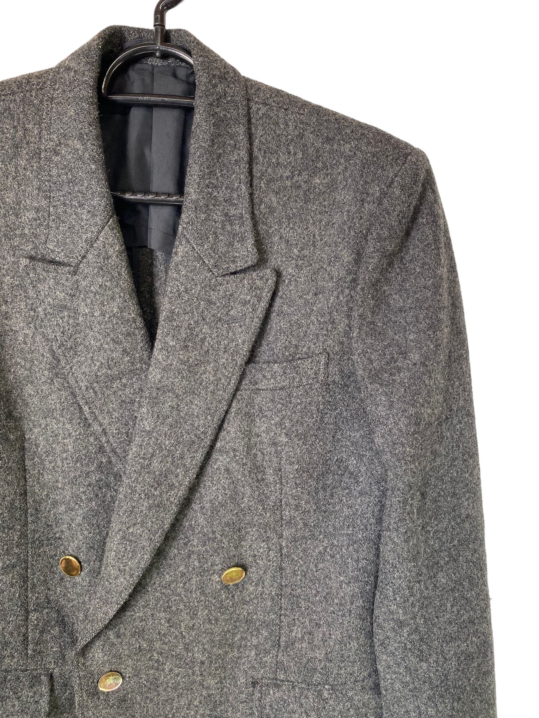 Comme des Garcons × Designer × Vintage 90s Comme des garcons wool double breasted blazer Size 40S - 7 Thumbnail