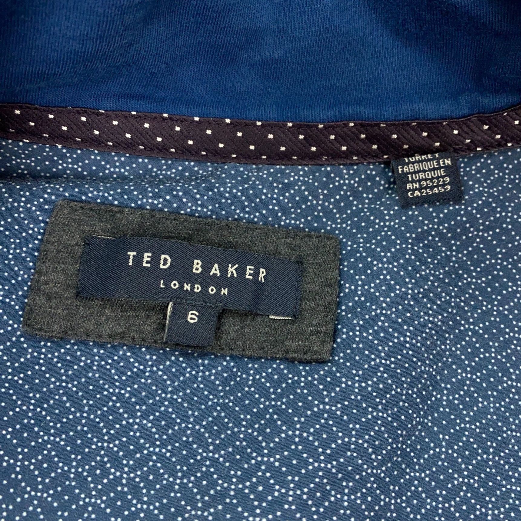 Ted Baker VINTAGE Ted Baker Jacket Womens TB6 Gray Moto Style Herringbone Full Zip US Size 14 Leather Short Sleeve N/A Size XL / US 12-14 / IT 48-50 - 5 Thumbnail