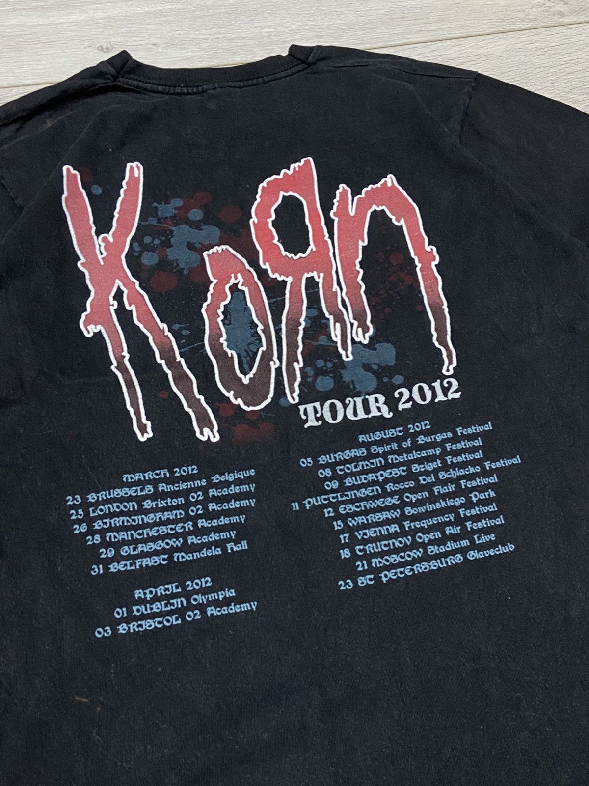 Band Tees KoRn Tee T Shirt 2012 Tour t-shirt Size US M / EU 48-50 / 2 - 8 Thumbnail