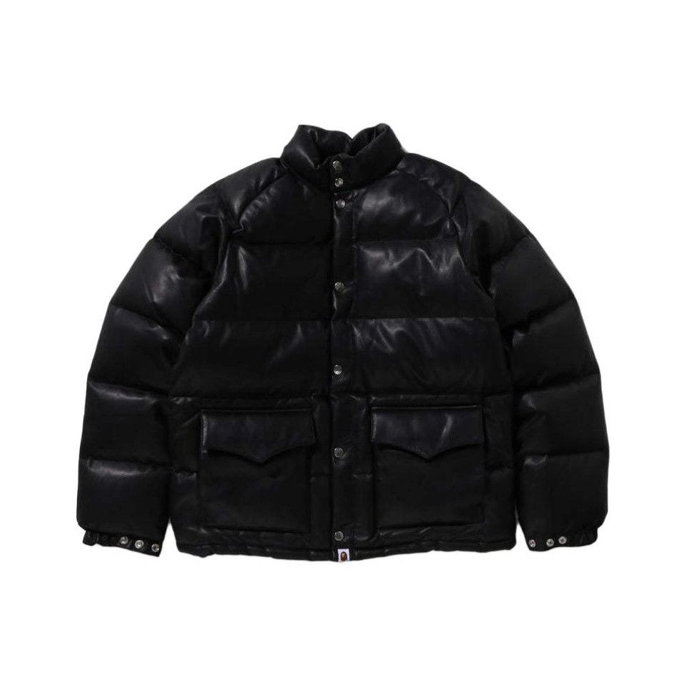 Bape A Bathing Ape Leather Down Jacket Size M Size US M / EU 48-50 / 2 - 1 Thumbnail