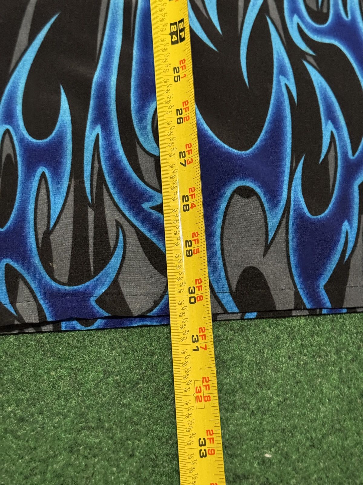 JNCO Y2K Blue Flame INSANE Grunge Guy Fieri L/XL Button Up Shirt Size US XL / EU 56 / 4 - 5 Thumbnail