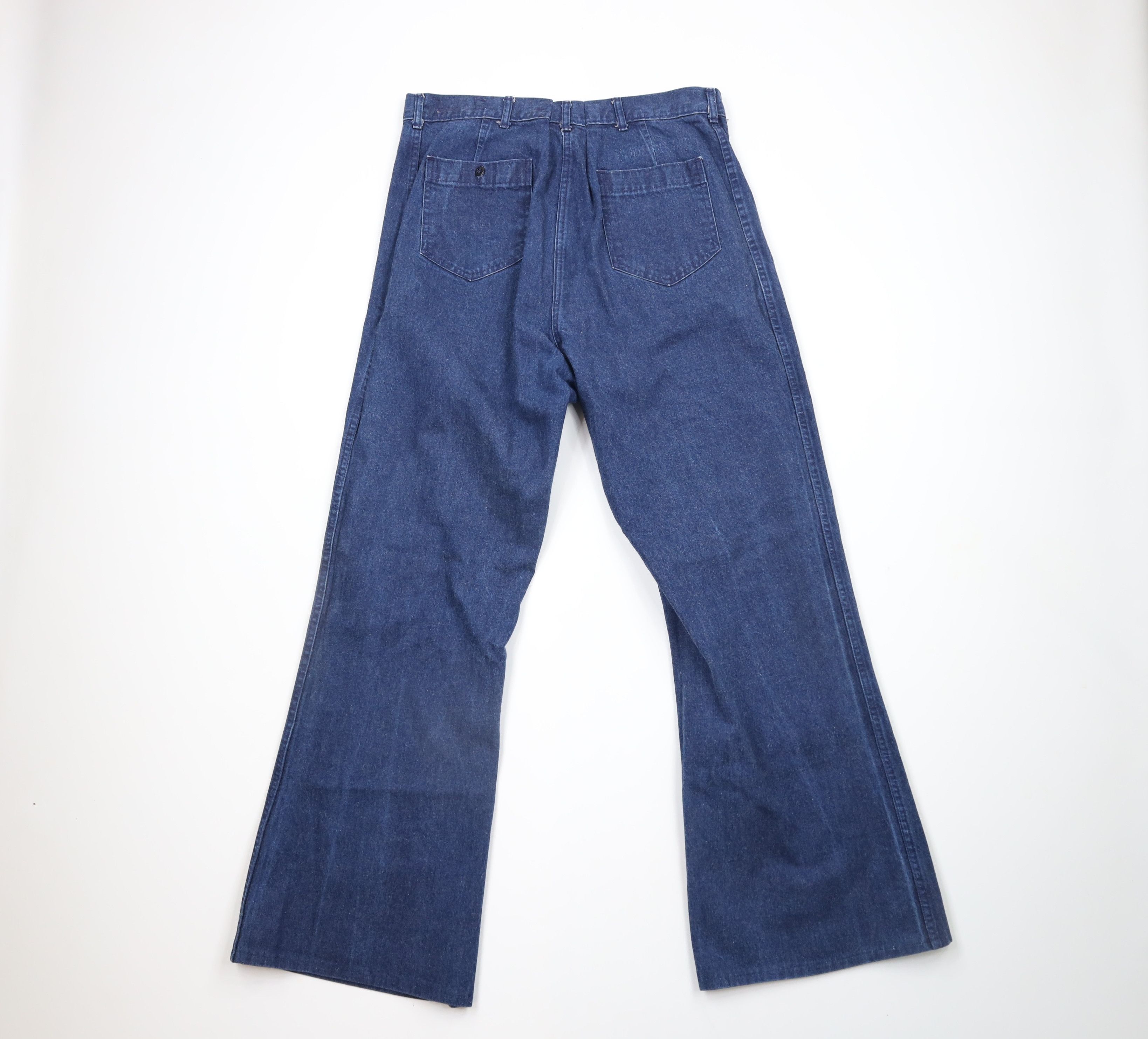 Vintage Vintage 50s 60s Military Navy Bell Bottoms Denim Jeans USA Size US 34 / EU 50 - 9 Thumbnail