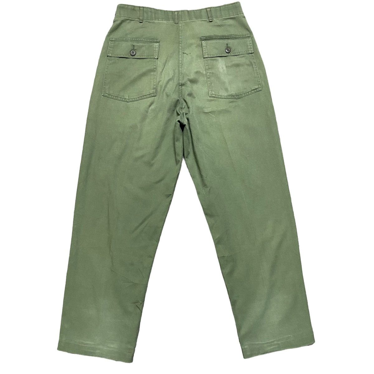 image of Military x Vintage 60S Us Army Fatigue Pants in Green, Men's (Size 33)