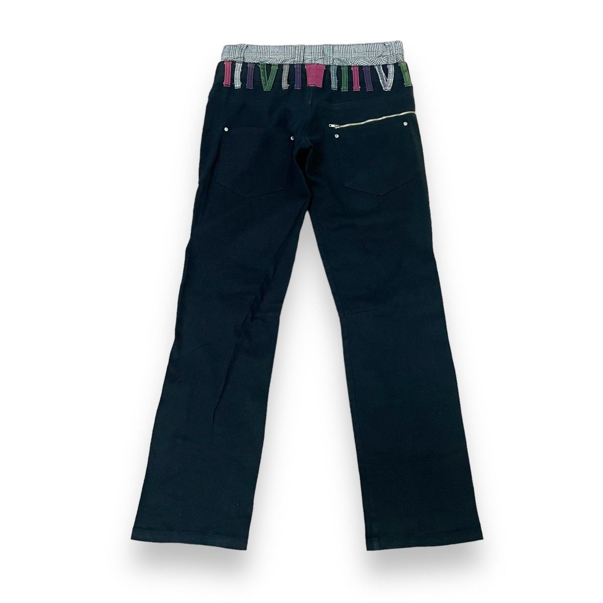 If Six Was Nine 🇯🇵 SUGGESTION MULTICOLOR DOUBLE WAIST SPIRAL CUT PANTS Size US 31 - 2 Thumbnail