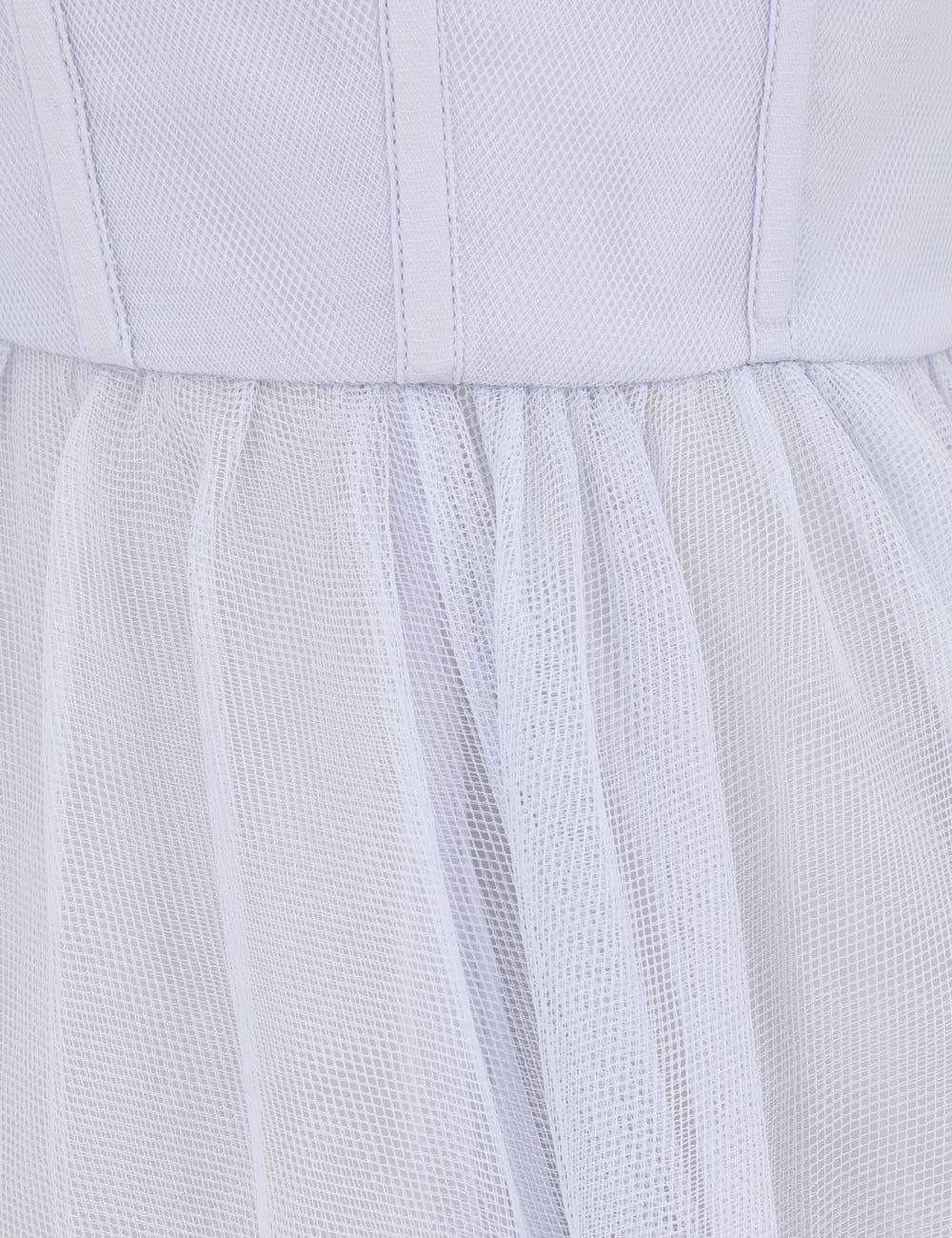 Zimmermann oc11z1025 Tulle Corset Midi Dress in Light Blue Size L / US 10 / IT 46 - 6 Thumbnail