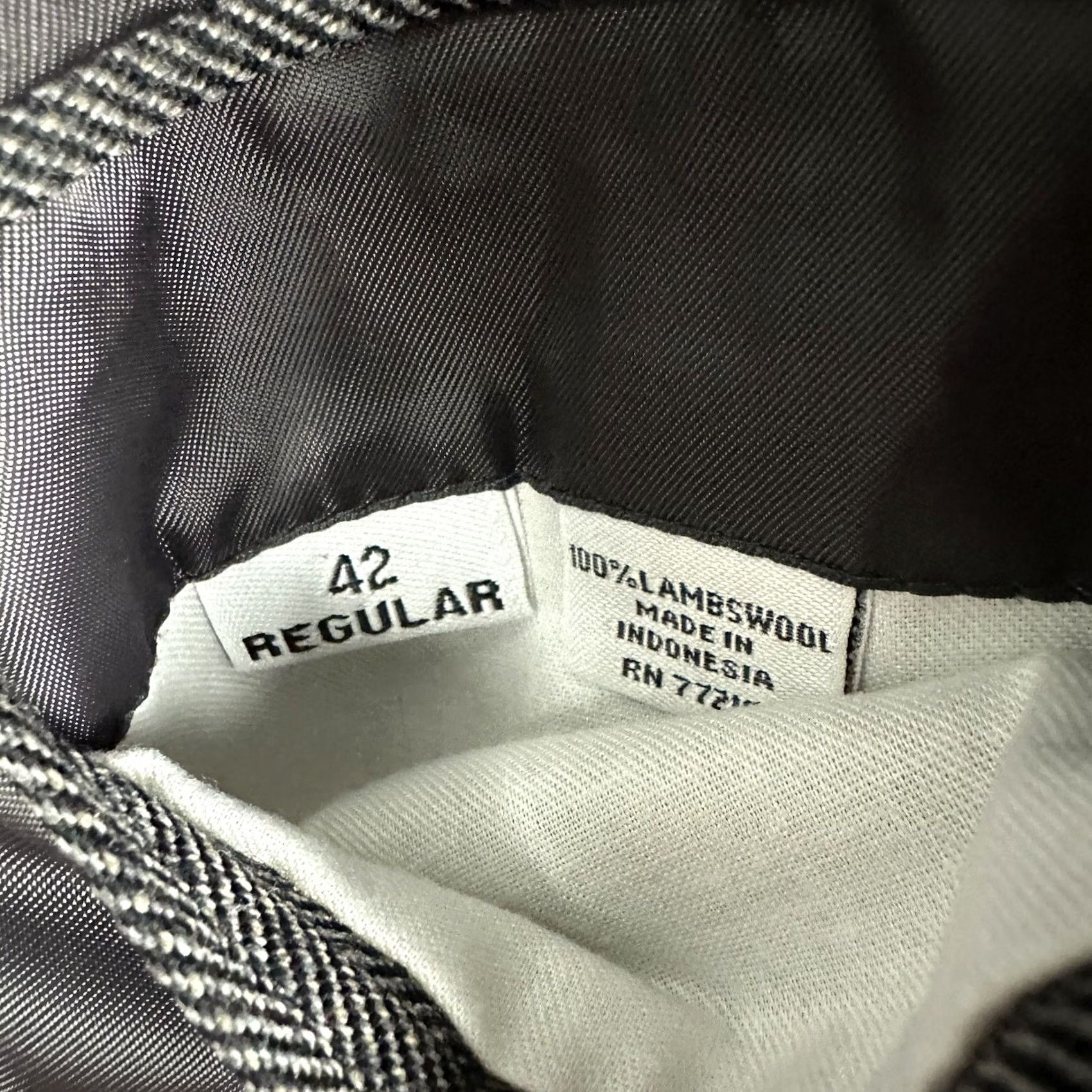 Joseph Joseph & Feiss Sport Coat Blazer Jacket Gray Wool Tweed Herringbone 44R Regular Mens Size 42R - 5 Thumbnail