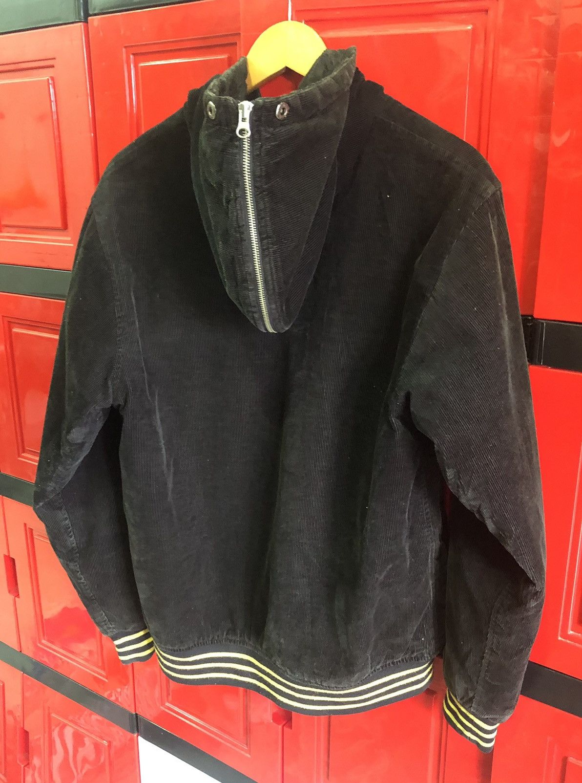 Supreme × Vintage Supreme Corduroy Embroidery Hoodie Varsity Jacket Size US M / EU 48-50 / 2 - 3 Thumbnail