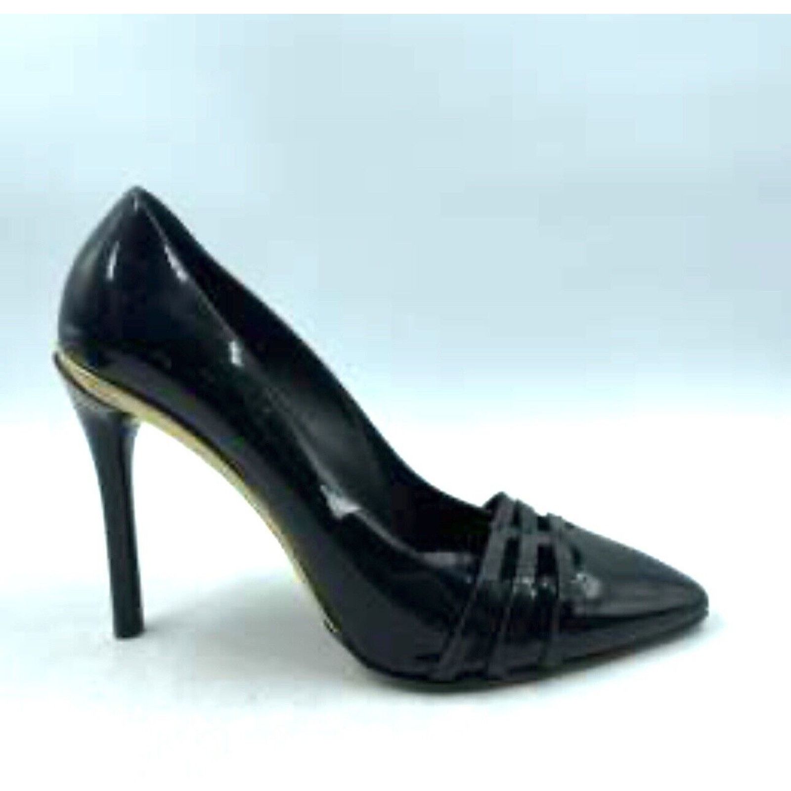 Oscar De La Renta OSCAR DE LA RENTA PATENT LEATHER PUMP SHOES BLACK 37 OR 6.50 Size US 6.5 / IT 36.5 - 6 Thumbnail