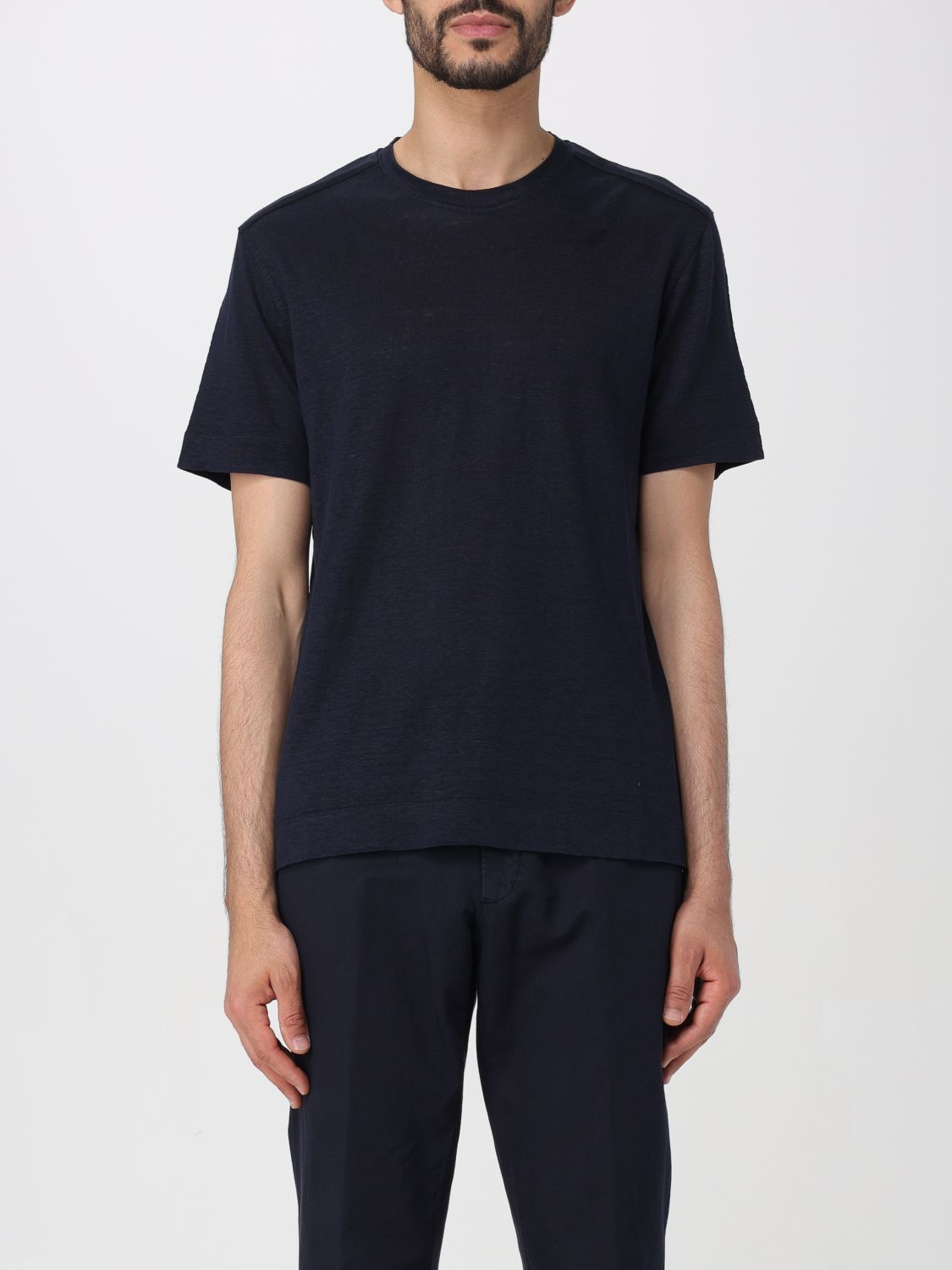image of Ermenegildo Zegna Zegna T-Shirt Men Blue (Size Large)