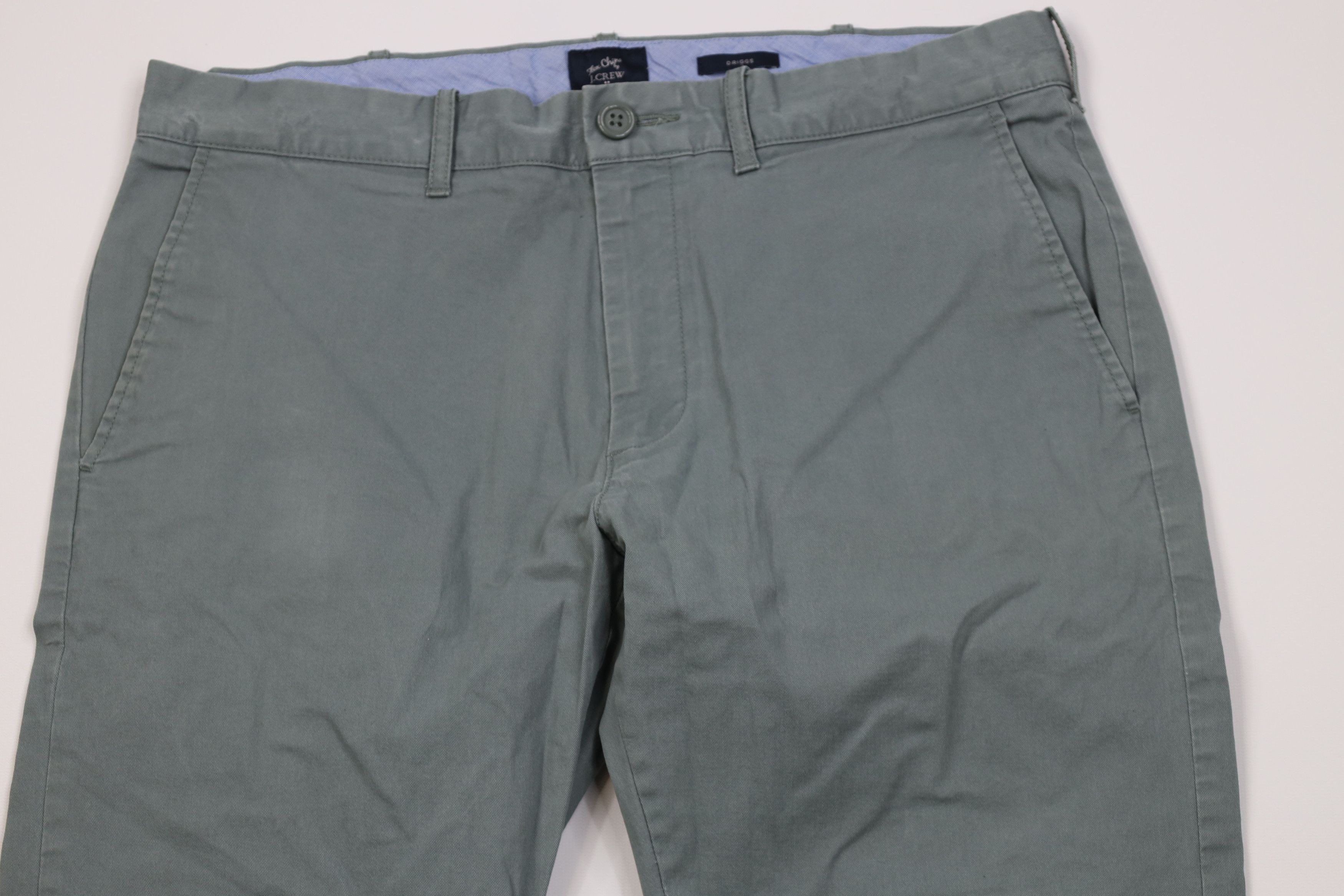 J.Crew Vintage Y2K J Crew Driggs Flex Skinny Leg Chino Pants Green Size US 32 / EU 48 - 2 Thumbnail