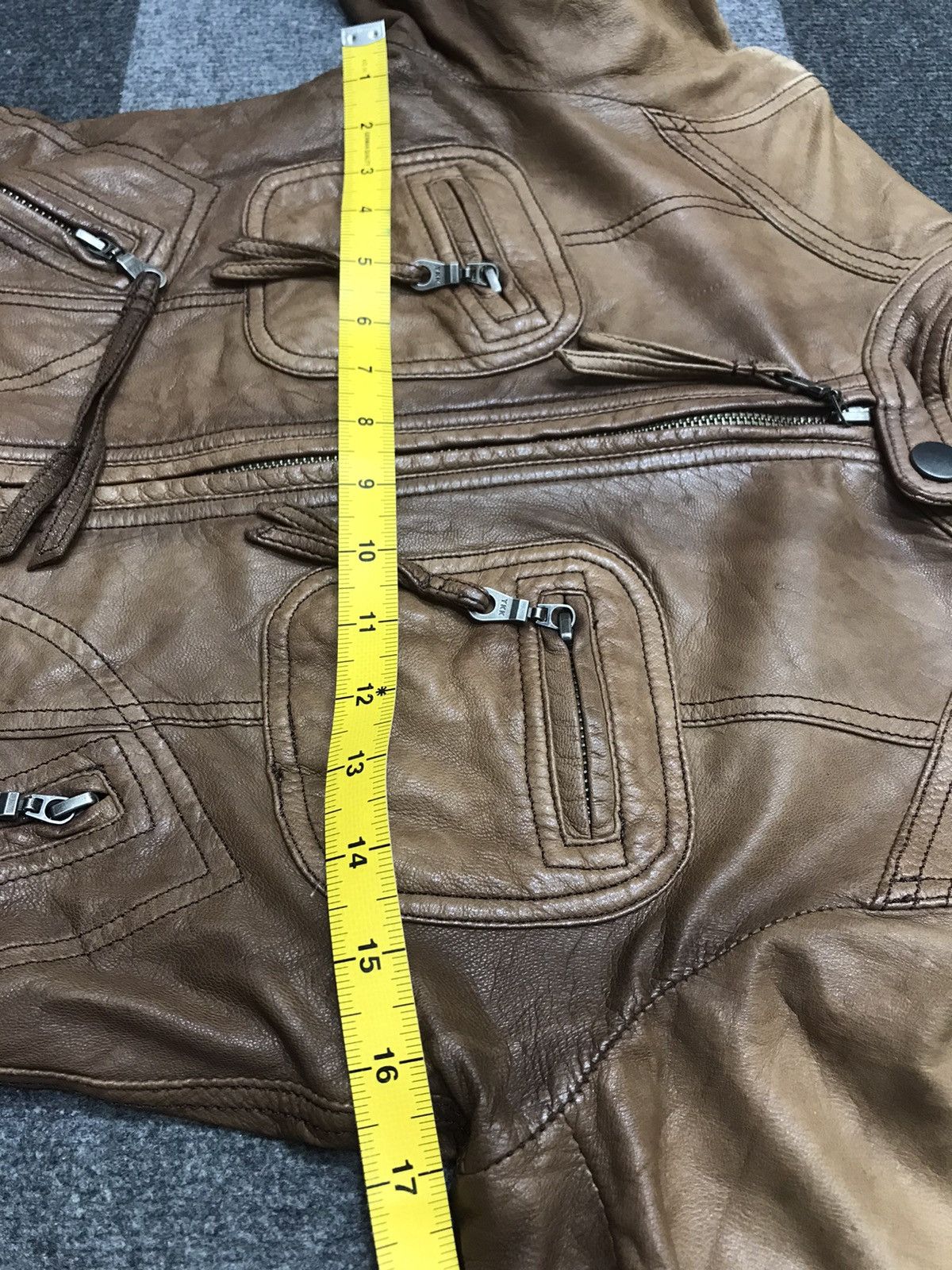 ABAHOUSE 💥ARCHIVAL💥Abahouse Japan Goatskin Cafe Racer Jacket Size XS / US 0-2 / IT 36-38 - 19 Thumbnail