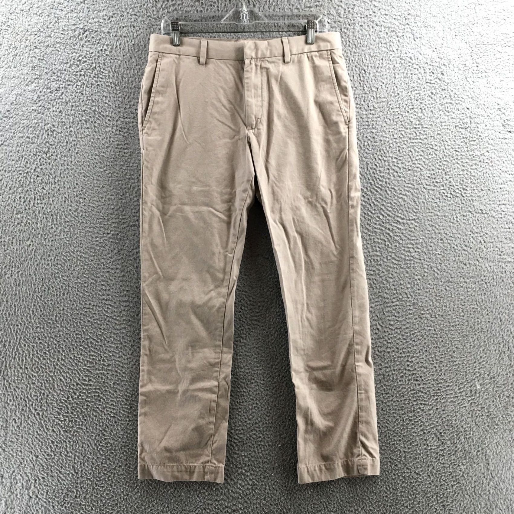 Banana Republic Banana Republic Aiden Chino Pants Mens 32x30 Beige Cotton Regular Fit Casual Shirt? Size US 32 / EU 48 - 2 Thumbnail