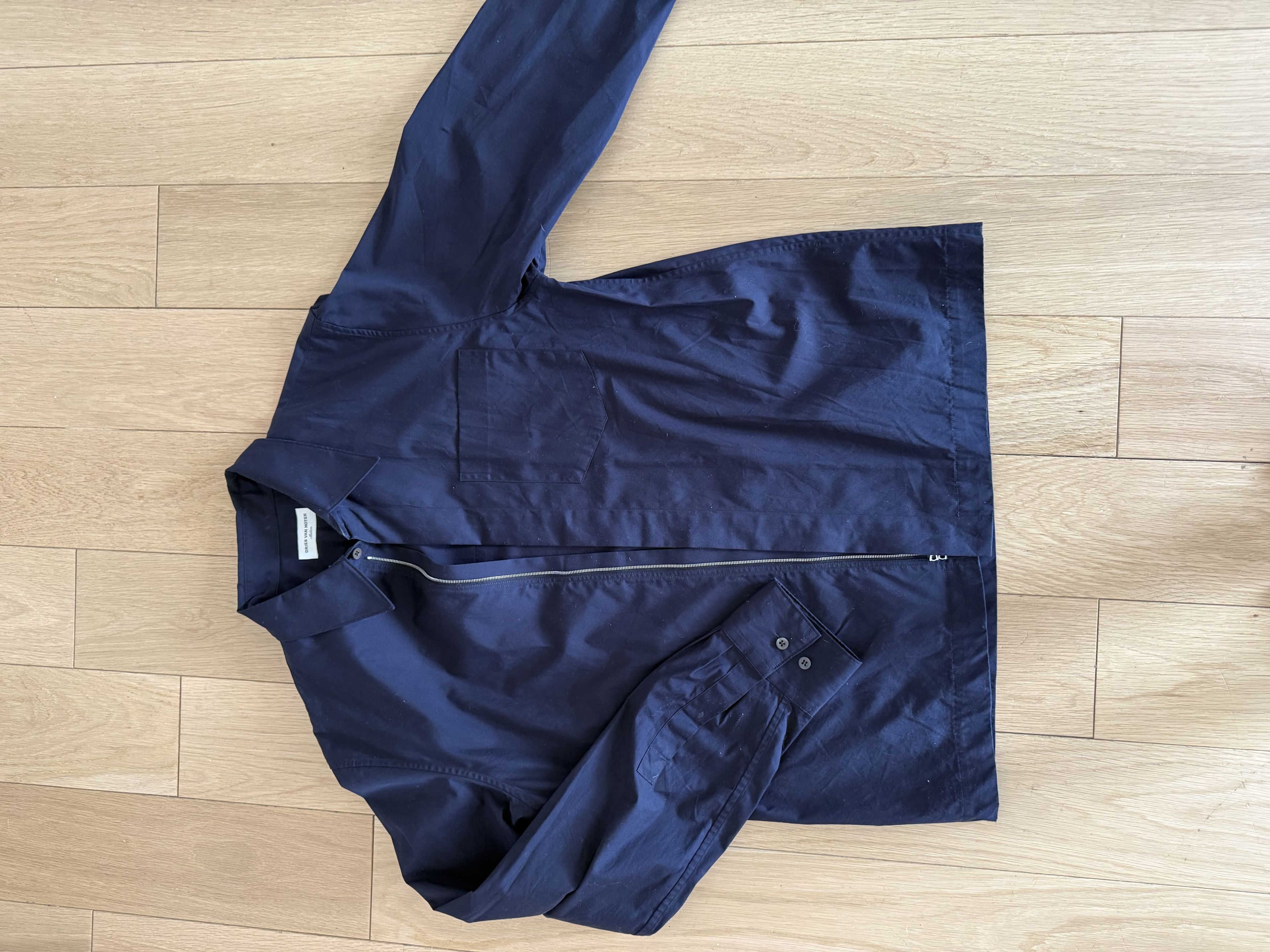Dries Van Noten Dries Van Noten Cotton Zip Dress Shirt Size US M / EU 48-50 / 2 - 1 Thumbnail
