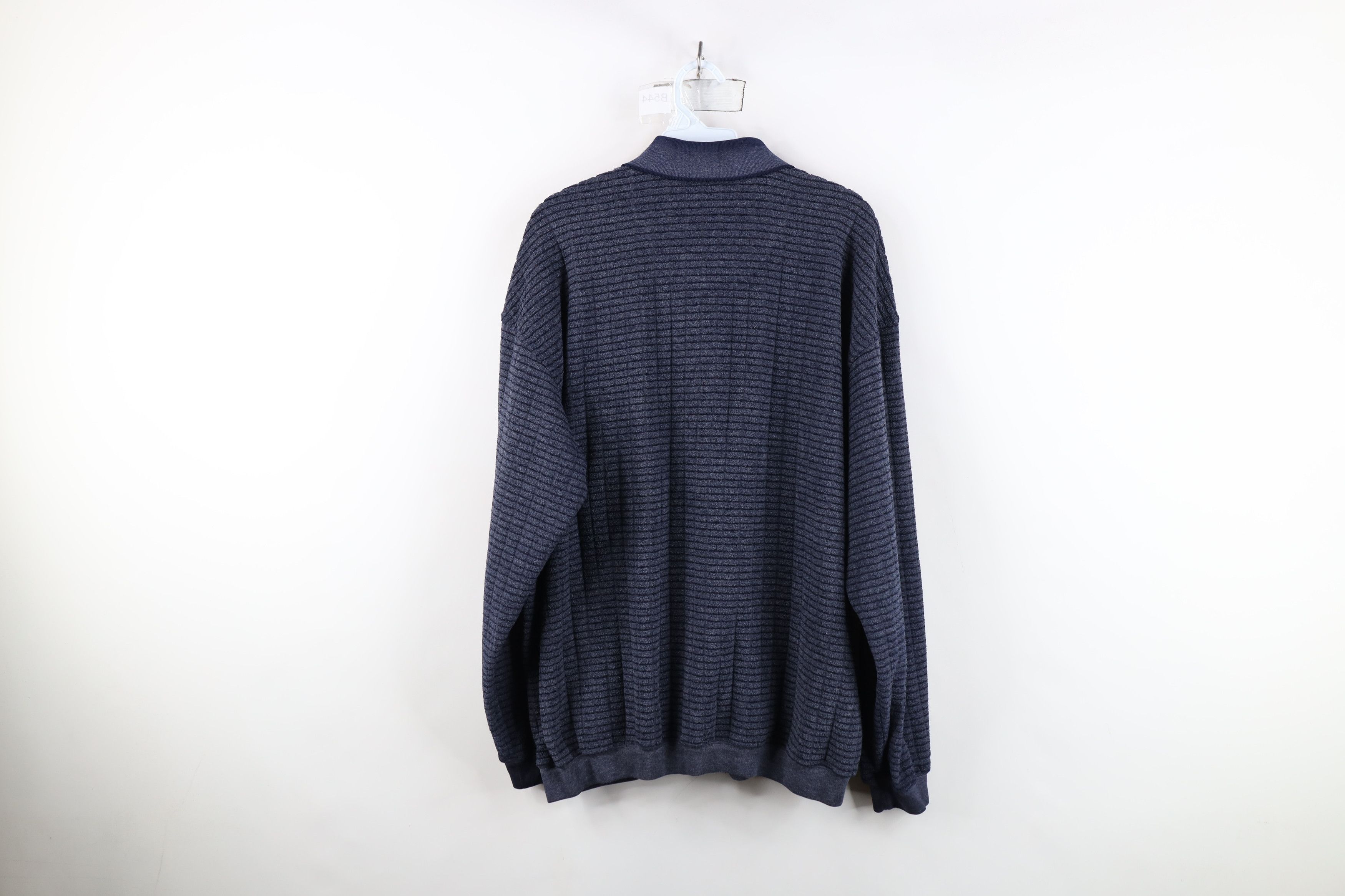 Vintage Vintage 90s Streetwear Fleece Collared Pullover Sweatshirt Size US XL / EU 56 / 4 - 11 Thumbnail