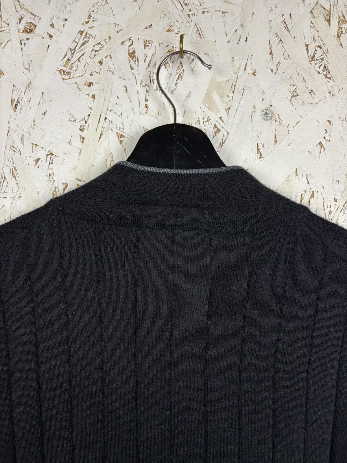Louis Vuitton Louis Vuitton Cashmere Wool Ribbed Henley Knit Sweater L Size US L / EU 52-54 / 3 - 5 Thumbnail