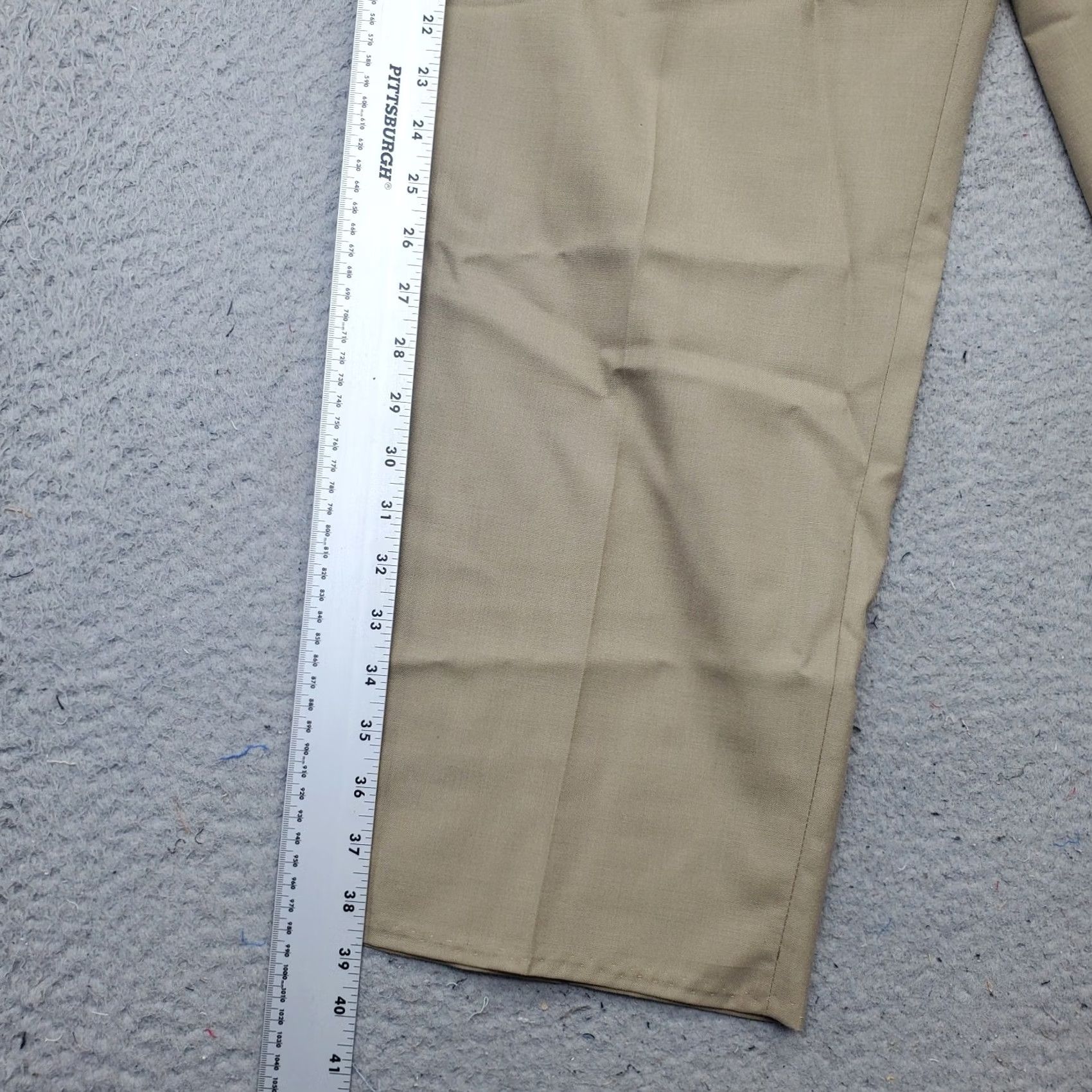 Ralph Lauren Lauren Ralph Lauren Dress Pants Mens 38x30 Tan Wool Pleated Front Shirt Pants Dress Pants Mens Tan Wool 90s? Size US 38 / EU 54 - 3 Thumbnail