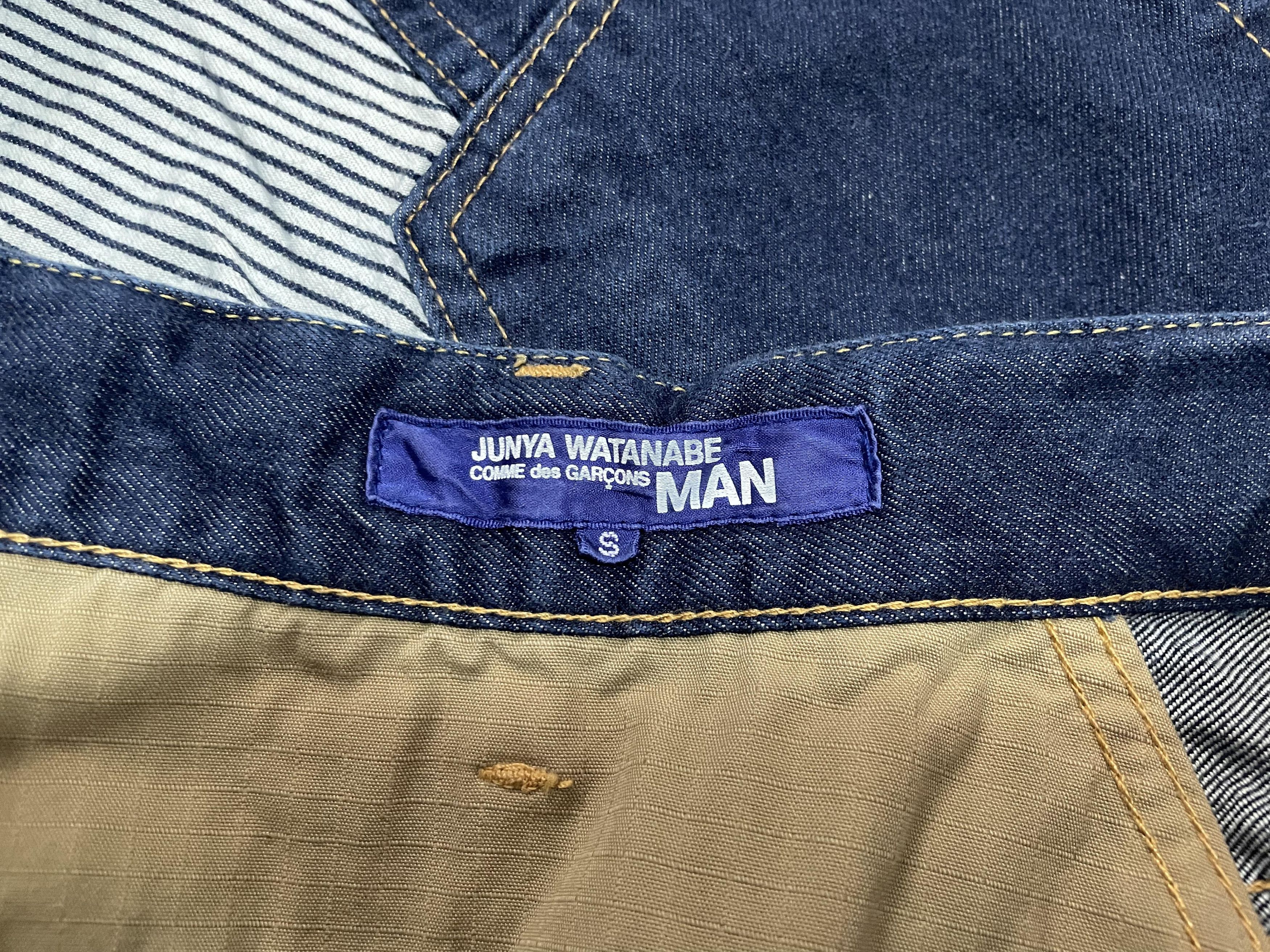 Comme des Garcons × Japanese Brand × Junya Watanabe Junya Watanabe CDG - denim hickory pants - Hybrid AD2018 Size US 34 / EU 50 - 8 Thumbnail