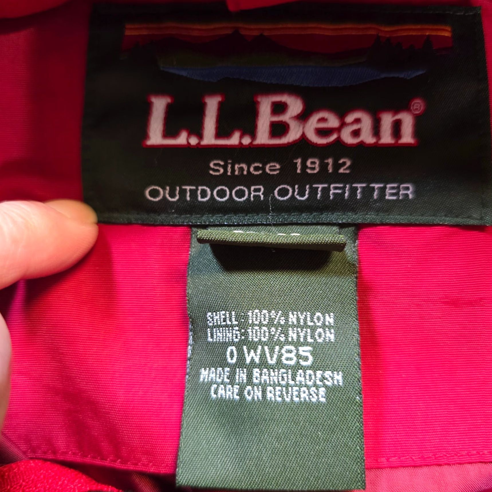 Vintage VINTAGE L.L. Bean Jacket Mens Large Red Hooded Full Zip Parka Outdoors Casual Mens Size US L / EU 52-54 / 3 - 4 Thumbnail
