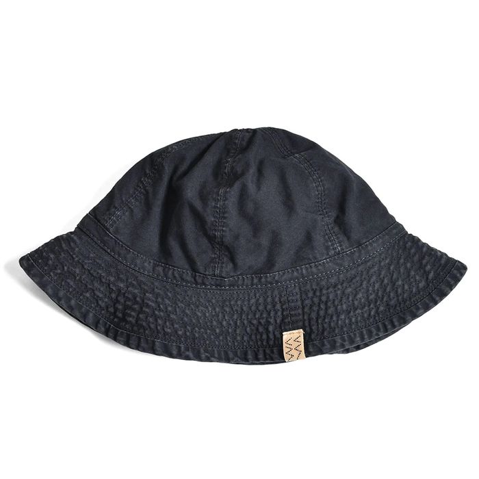 Visvim Bucket Cap DMGD Black | Grailed