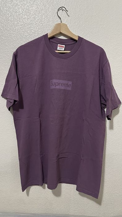 Supreme Supreme Tonal Box Logo Tee Dusty Purple Size Large | Grailed