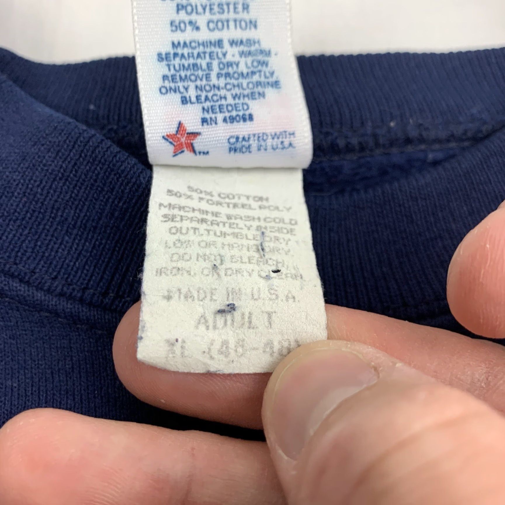 Soffe VINTAGE Marines Sweatshirt Soffe Adult XL Blue Logo 90s USA Military Shirt Mens Size US XL / EU 56 / 4 - 5 Thumbnail