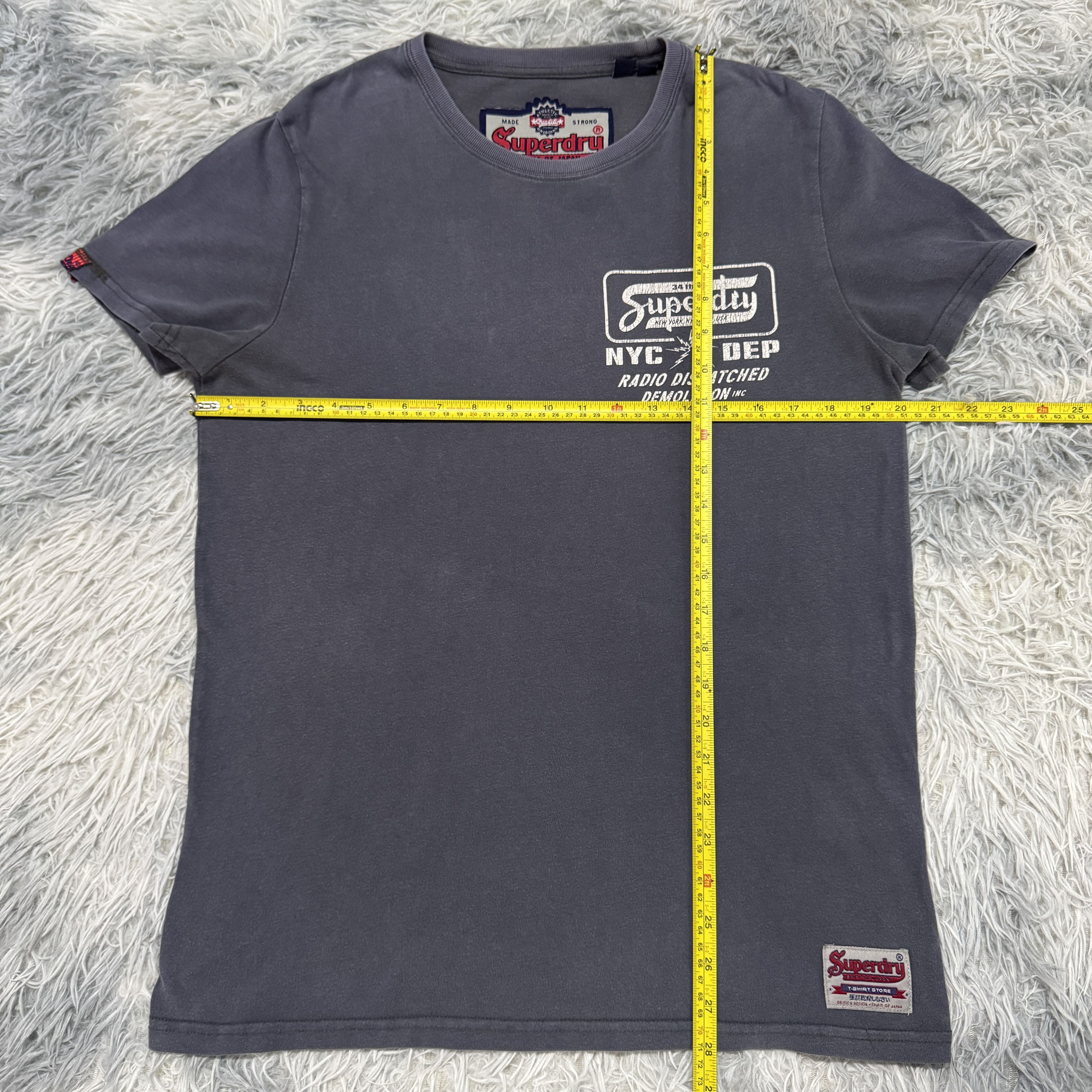Superdry Superdry Japan NYC Radio Dispatches Demolition Faded Tshirt Size US L / EU 52-54 / 3 - 7 Thumbnail