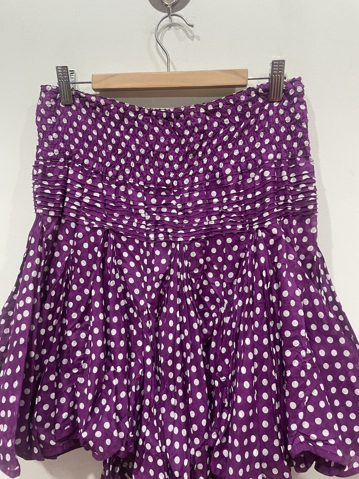 Japanese Brand × Vintage × Zucca Zucca Ruffled Mini Skirt Size 30" / US 8 / IT 44 - 3 Thumbnail