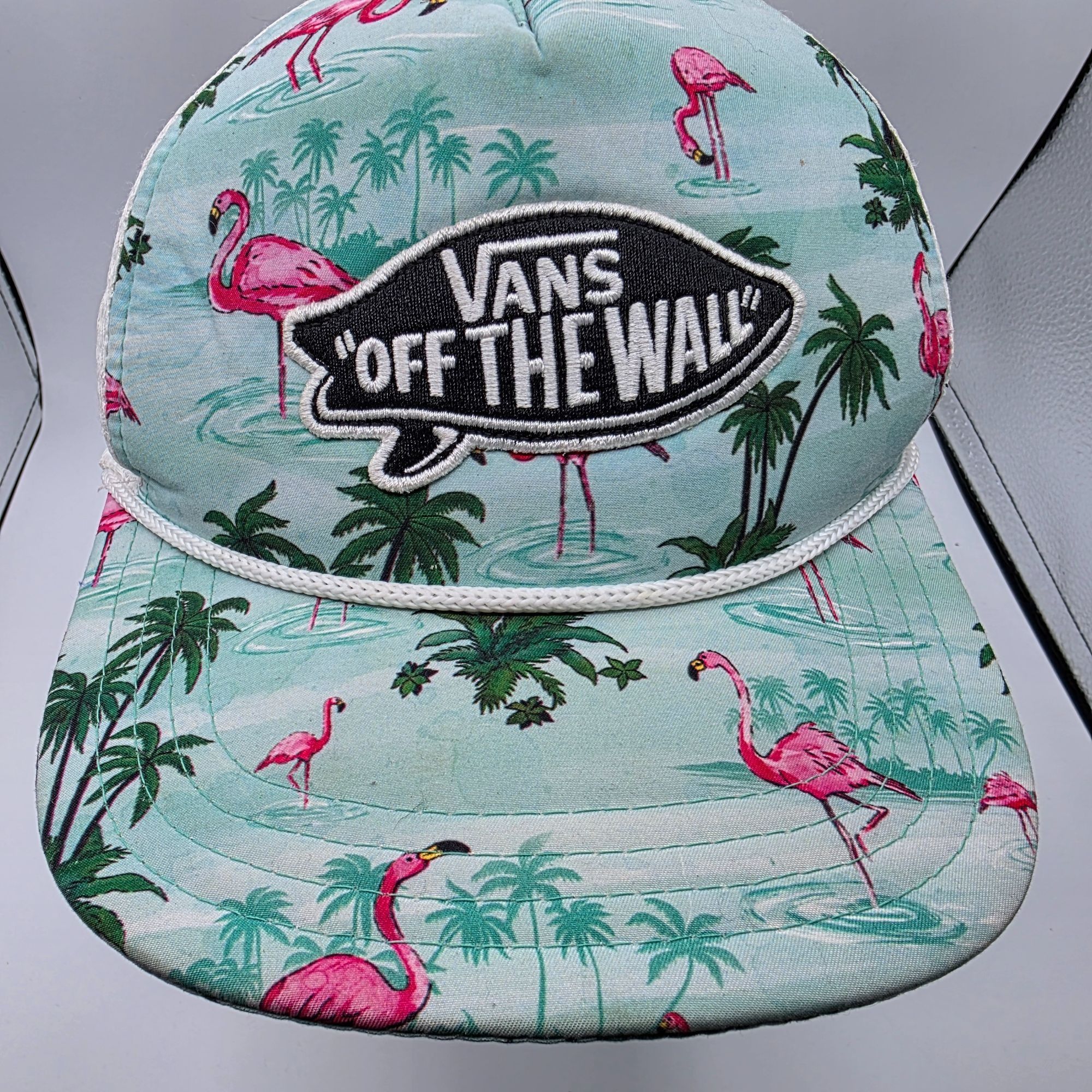 Vans Vans Off The Wall Adults Flamingo Palm Trees Trucker Hat Bea Size ONE SIZE - 10 Thumbnail