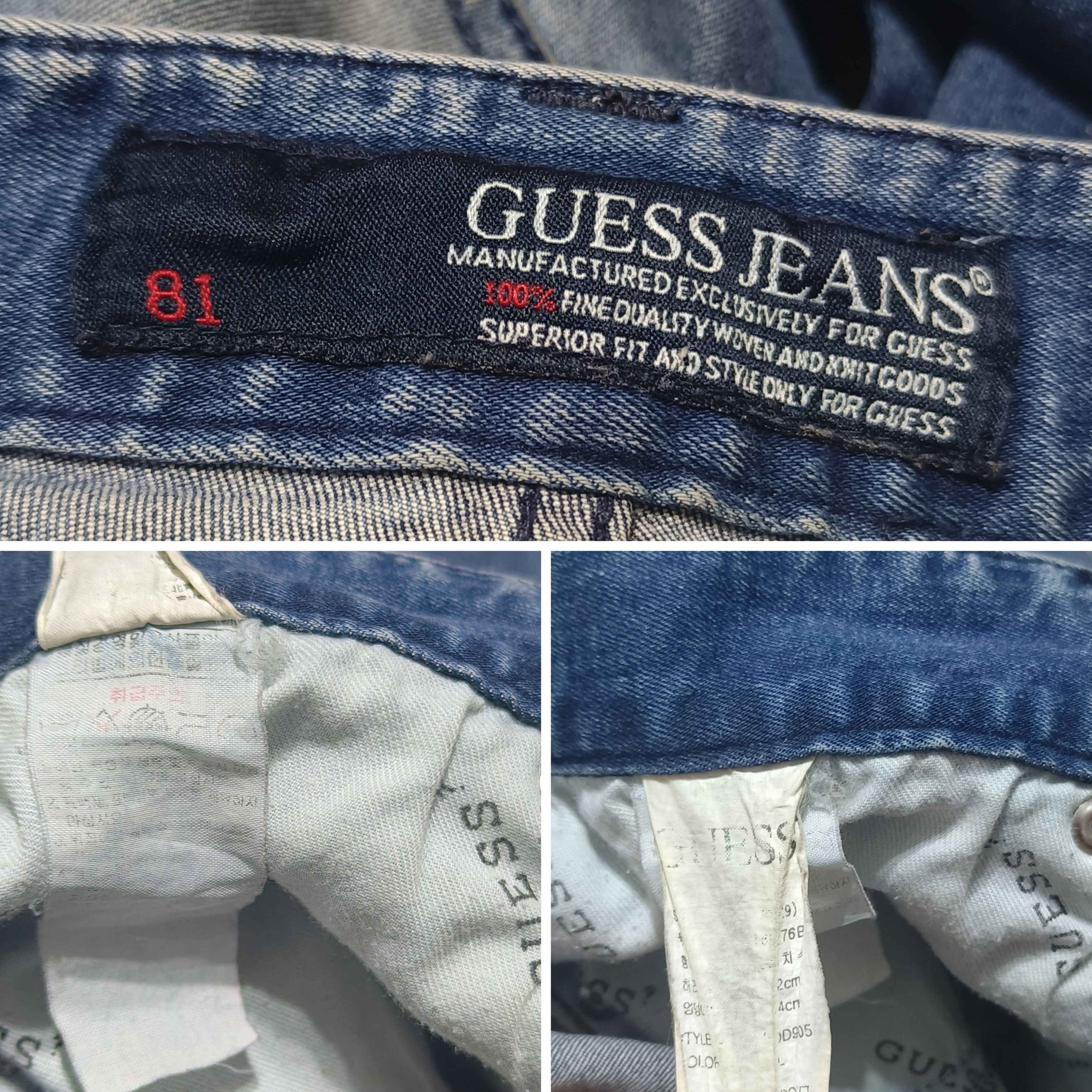 Guess Vintage 90s Y2K GUESS JEANS Los Angeles Jeans Denim Pants Size US 31 - 8 Thumbnail