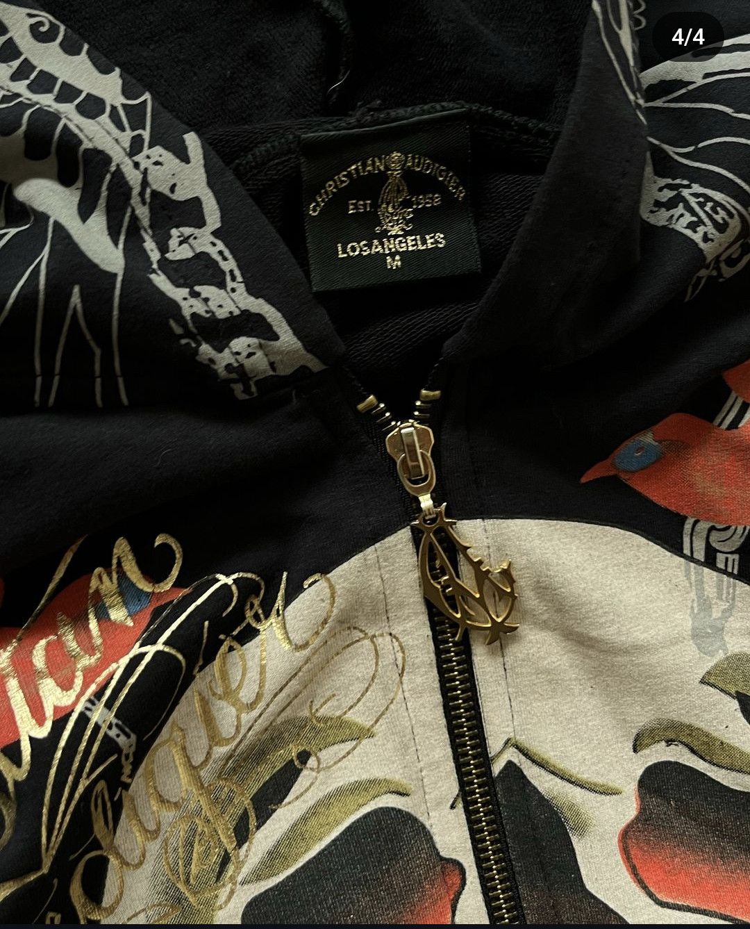 Christian Audigier Christian Audigier Skull Zip Up Size US M / EU 48-50 / 2 - 3 Thumbnail