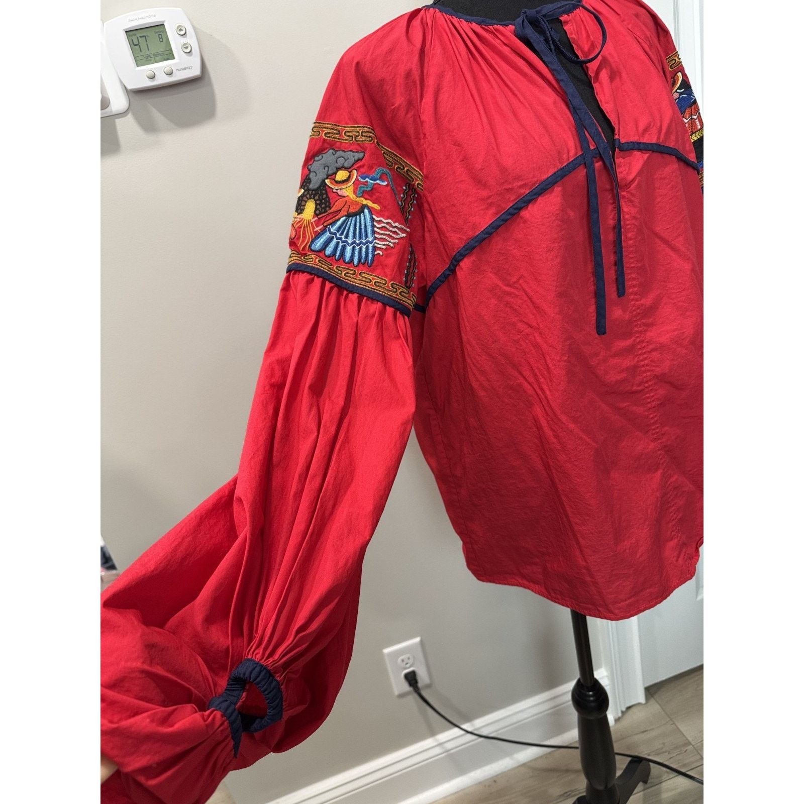 Other Rare Stella Jean Italy Runway Folk Art Balloon Sleeve Top 42 Size M / US 6-8 / IT 42-44 - 2 Thumbnail