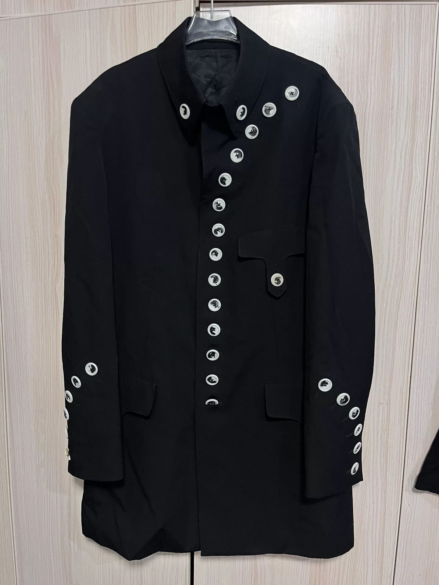 Yohji Yamamoto Yohji Yamamoto Black Short Coat Size US L / EU 52-54 / 3 - 1 Thumbnail