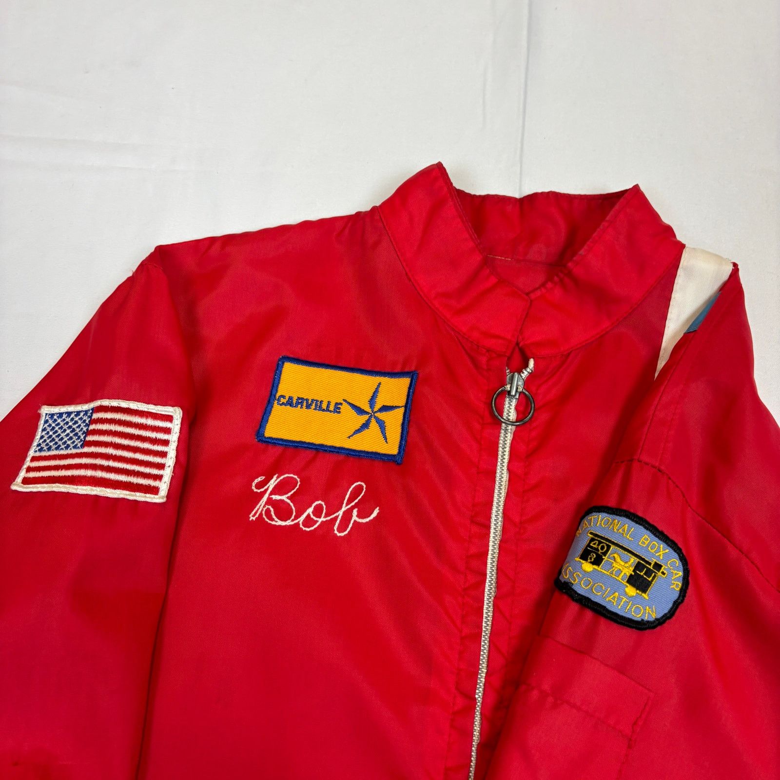Vintage Vintage NBCA Chain Stitch Racing Windbreaker Zip Jacket Size US L / EU 52-54 / 3 - 4 Thumbnail