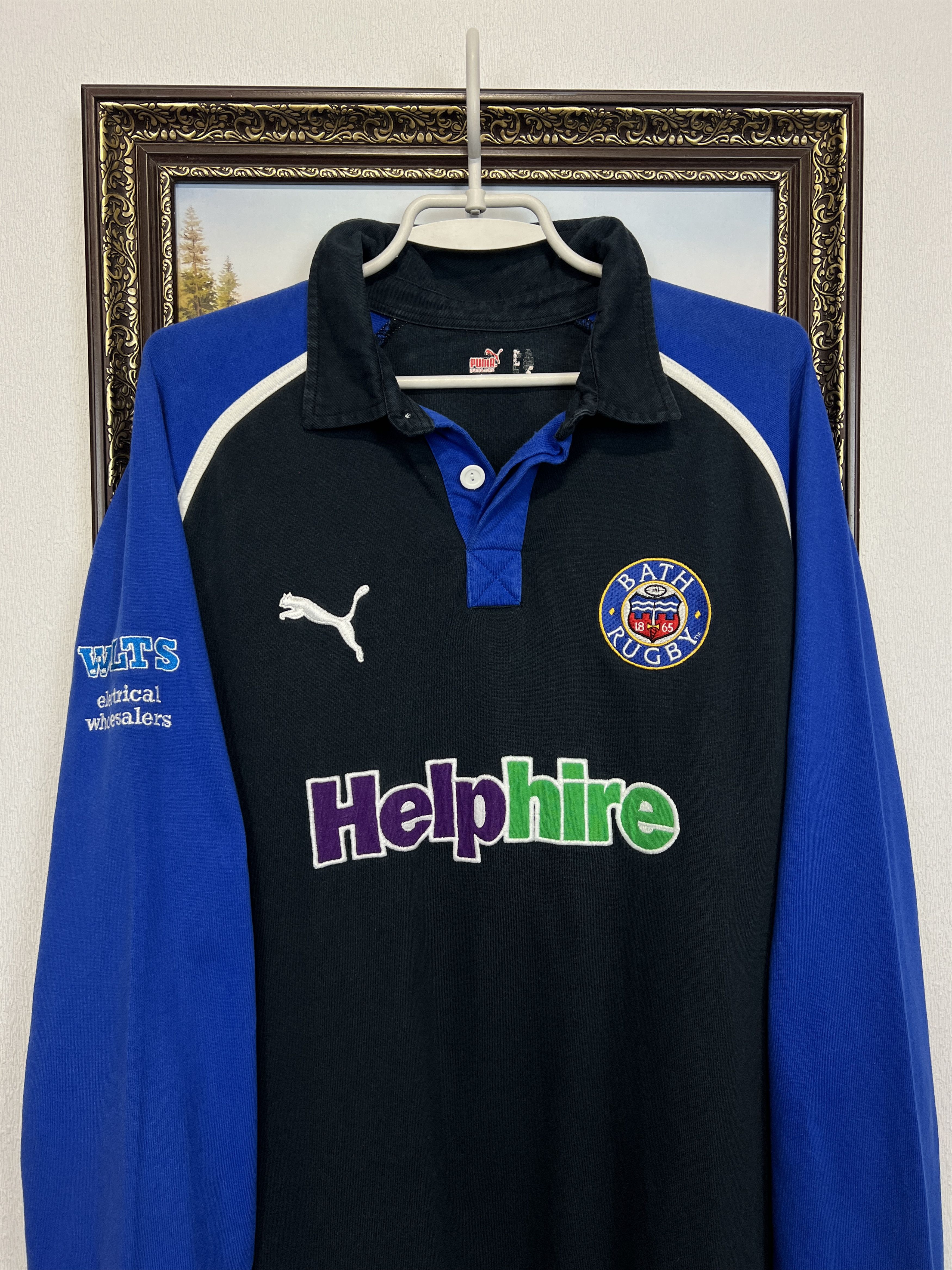 Puma Bath Rugby Union Long Sleeve Jersey Shirt Trikot Rare Size US XL / EU 56 / 4 - 2 Thumbnail