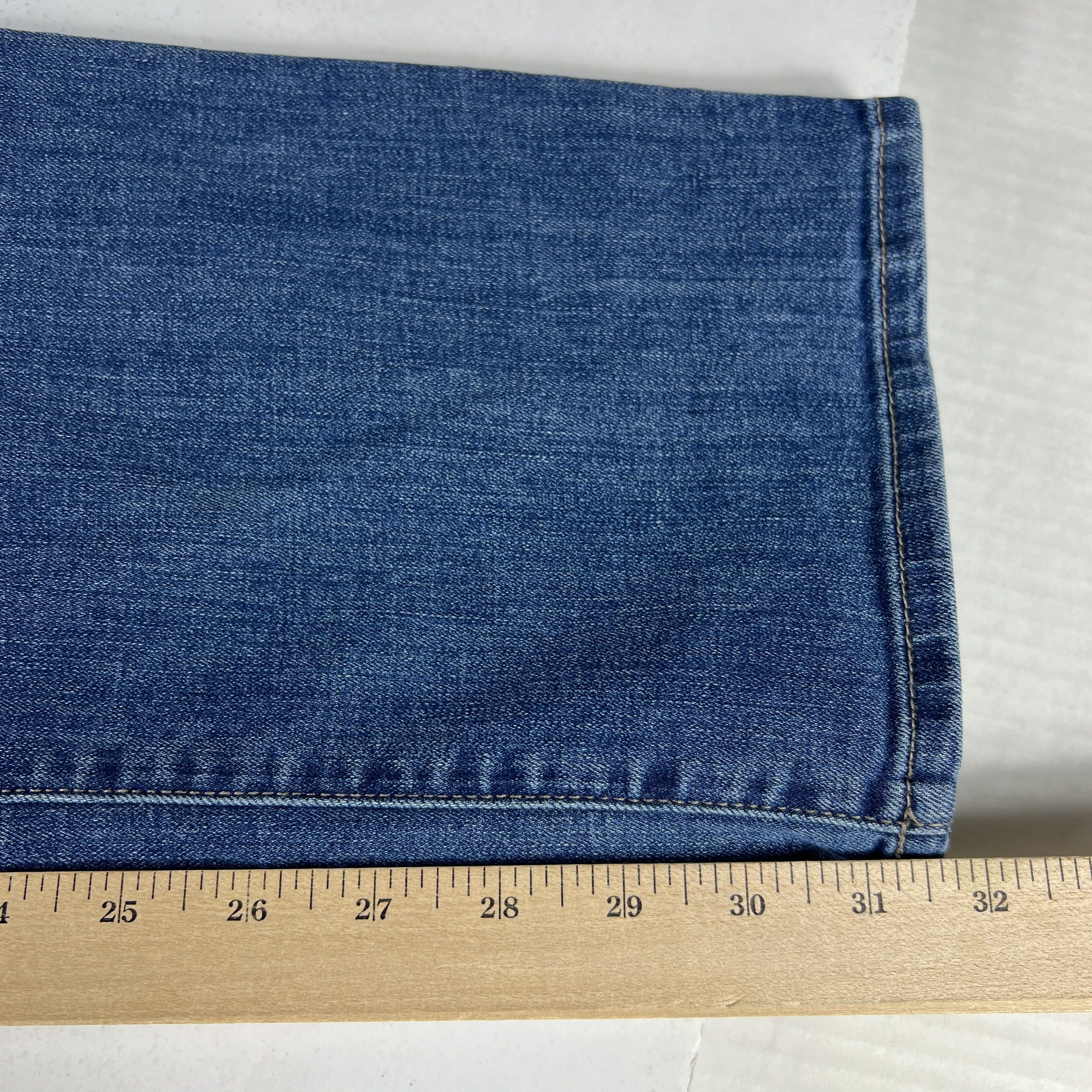 Hudson Hudson Jeans Blake Slim Straight Blue Stretch Denim Size US 35 - 18 Thumbnail