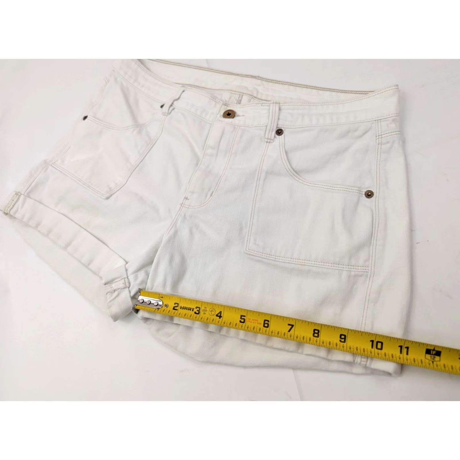 Polo Ralph Lauren Polo Jeans Ralph Lauren REBECCA Denim Jean Shorts Women 10 White Cotton Elastane 3 Inseam 32x3 Vintage No Size 32" / US 10 / IT 46 - 5 Thumbnail