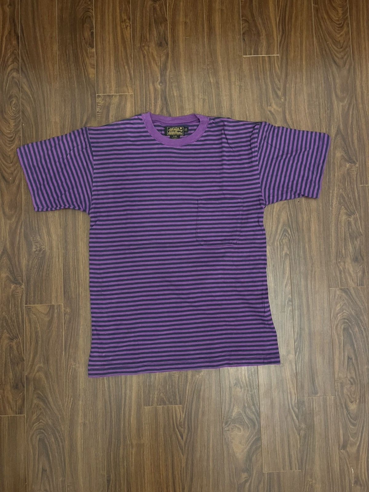 Eddie Bauer Vintage Eddie Bauer Striped Pocket Tee Size US S / EU 44-46 / 1 - 2 Thumbnail