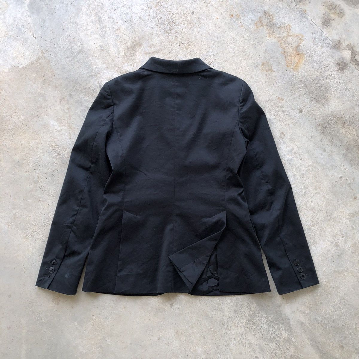 Japanese Brand × agnes b. AGNES B Black Blazer Coat Size XS / US 0-2 / IT 36-38 - 3 Thumbnail
