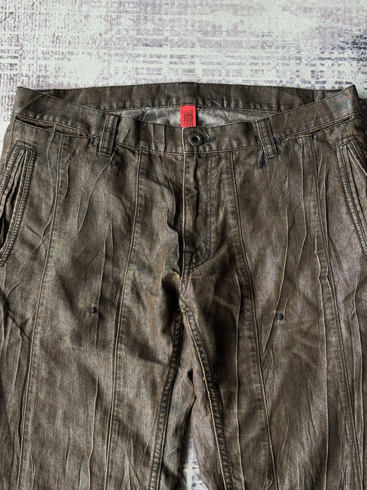 Issey Miyake Issey Miyake Heart HaaT Short Denim Pants Size US 33 - 3 Thumbnail