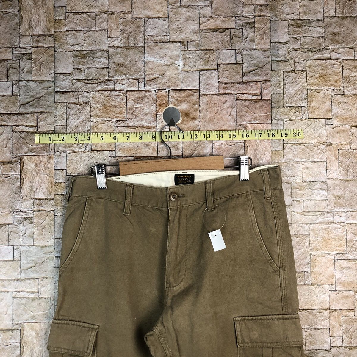 Japanese Brand Red Skins Brown utility Cargo Multipocket Pants #A650 Size US 31 - 4 Thumbnail