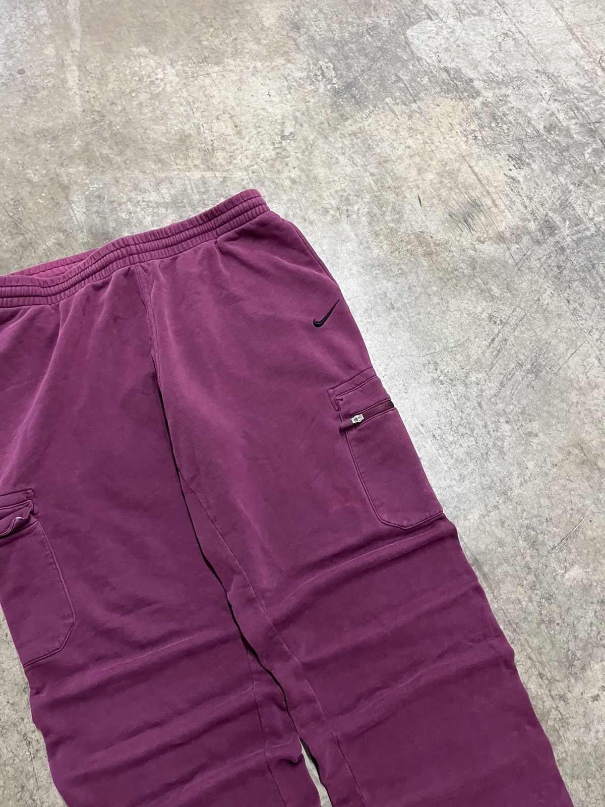 Nike × Vintage Nike baggy fit y2k wide leg sweatpants hype rare streetwear Size US 38 / EU 54 - 6 Thumbnail
