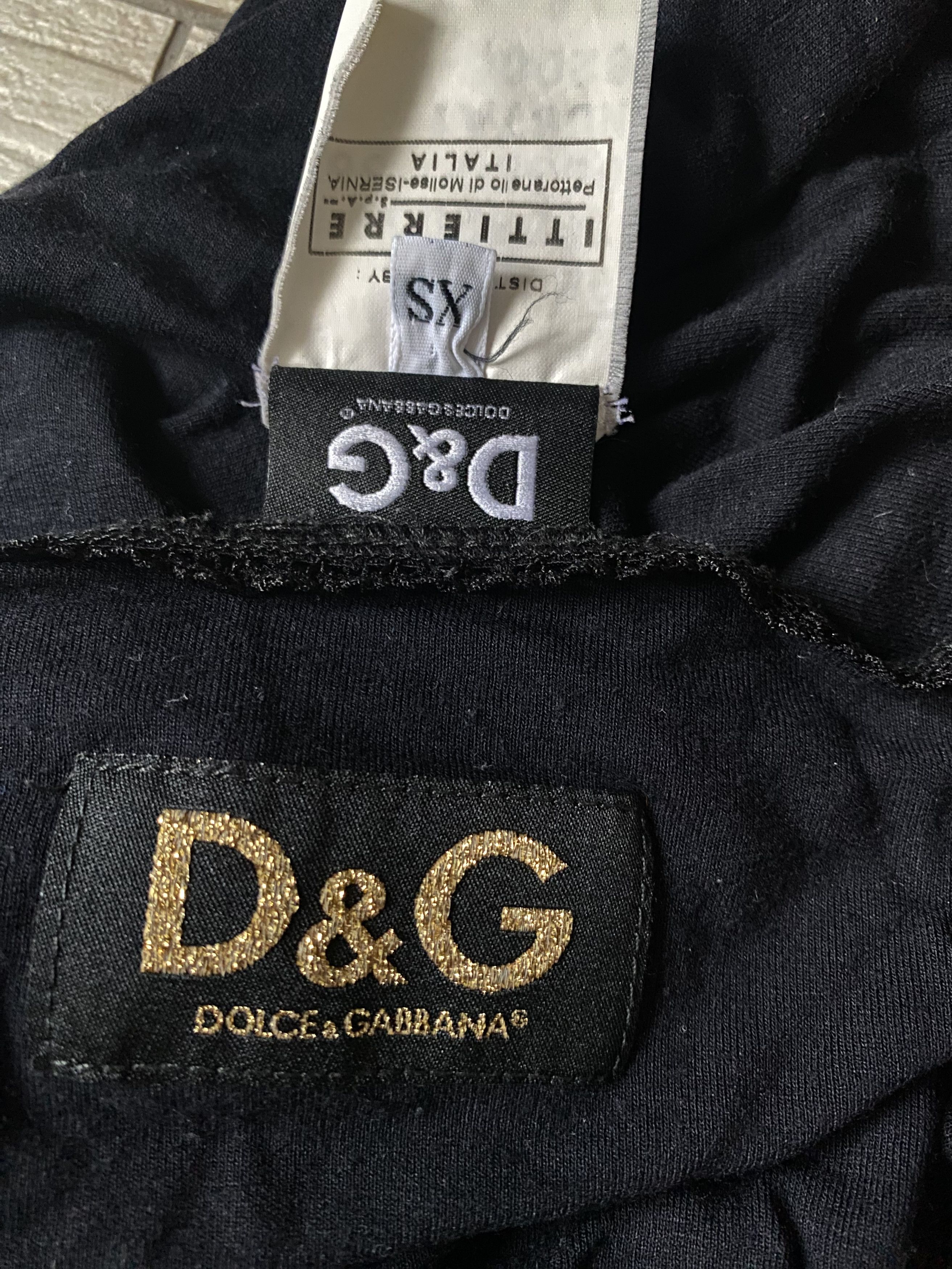 Dolce & Gabbana × Vintage Dolce & Gabbana Vintage Black Tank Top, Size XS Size XS / US 0-2 / IT 36-38 - 6 Thumbnail