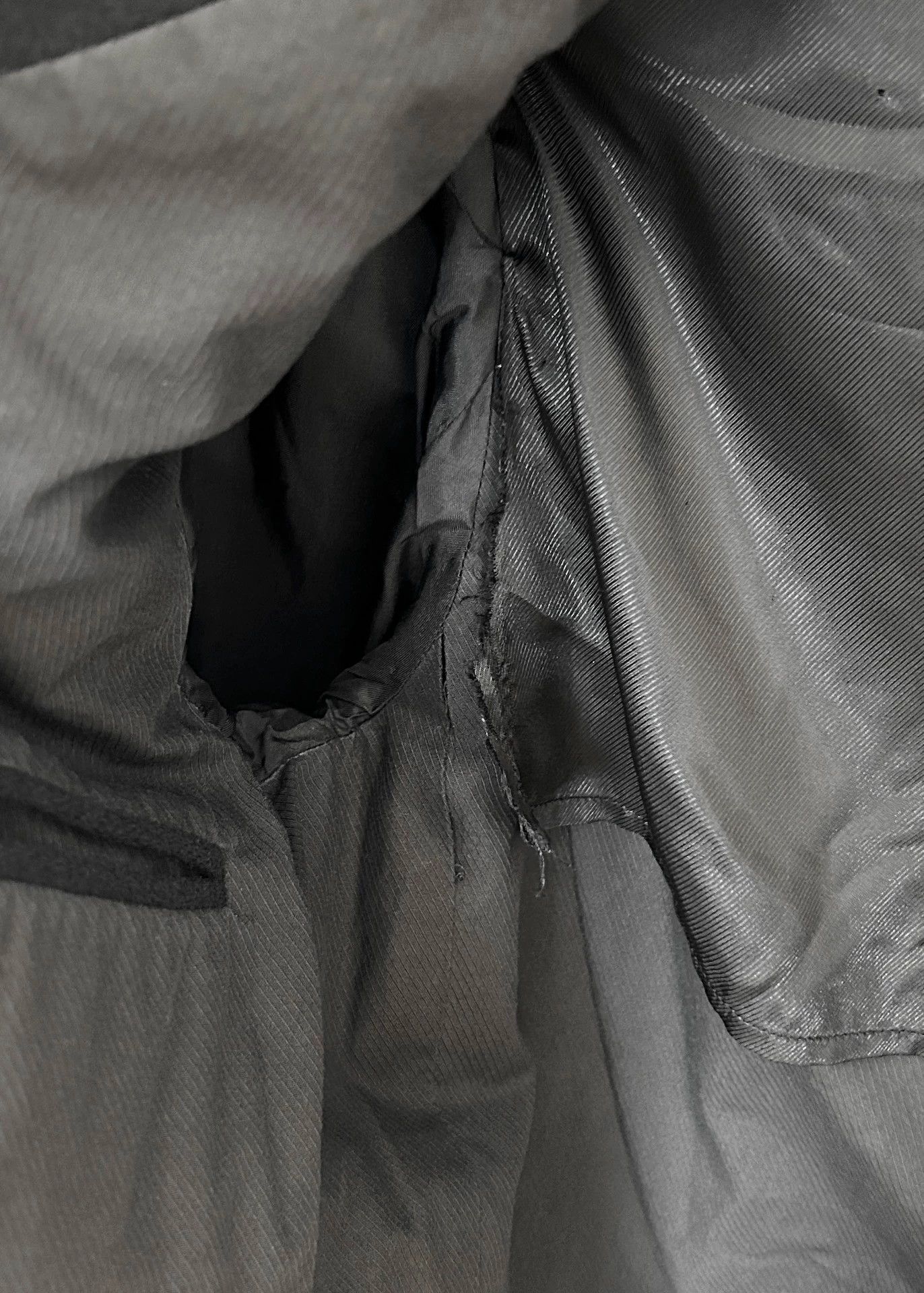 Maison Margiela MMM F/W10 Colorblocked Stand Collar Coat Black 46 Size US S / EU 44-46 / 1 - 9 Thumbnail